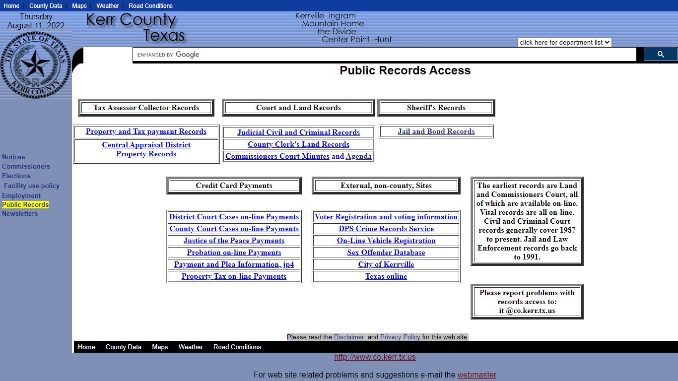 Kerrville Tx Public Records