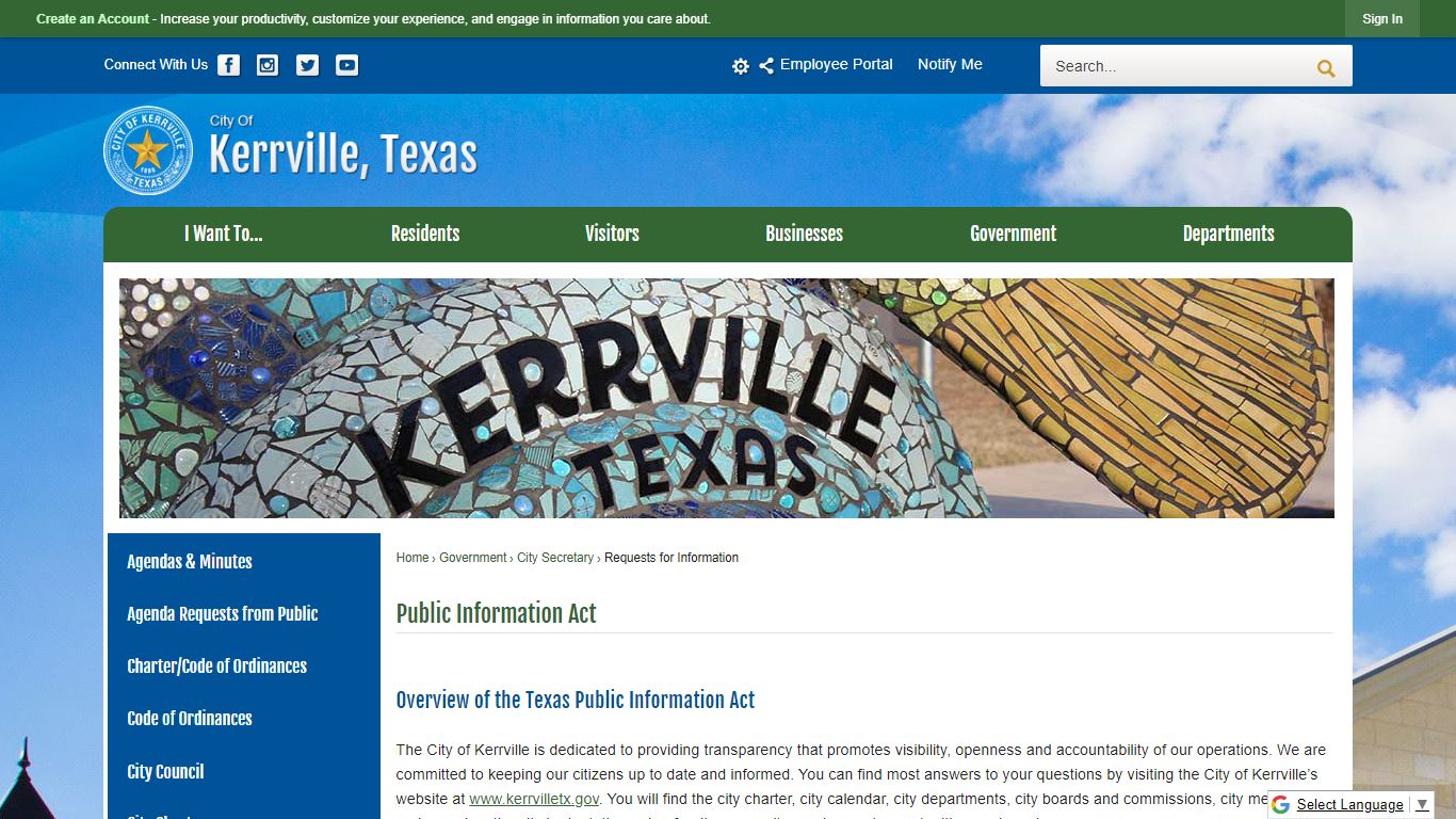 Public Information Act | Kerrville TX - Official Website